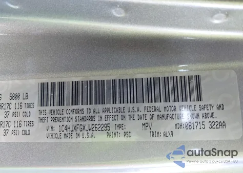 2018 Jeep Wrangler Unlimited Rubicon 4X4 из США, поврежденный, VIN 1C4HJXFGXJW262295